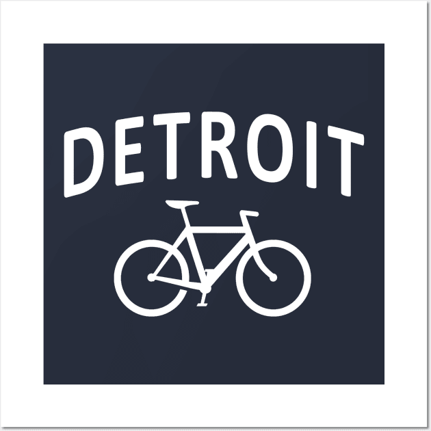 I Bike Detroit Wall Art by robotface